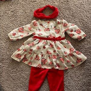 Beautiful floral infant outfit